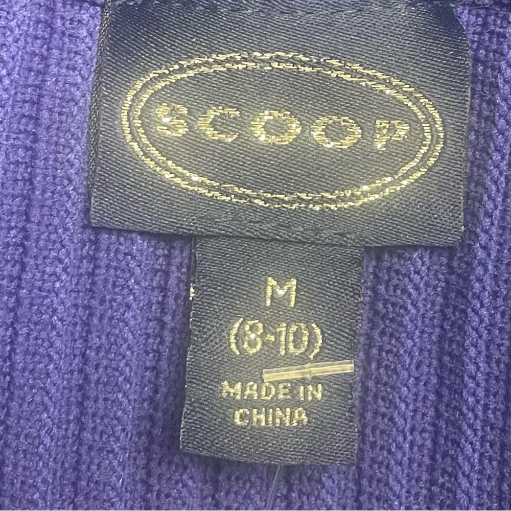 Scoop Pleated Multicolor Striped Knit Sleeveless Cocktail Dress, Sz M! 🍁 - Picture 7 of 9